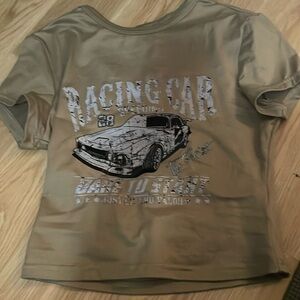 Brown colored crop top